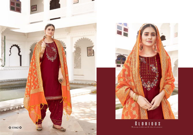 Kalaroop Sunheri 5 Fancy Festive Wear Heavy Ready Made Patiala Dress Collection